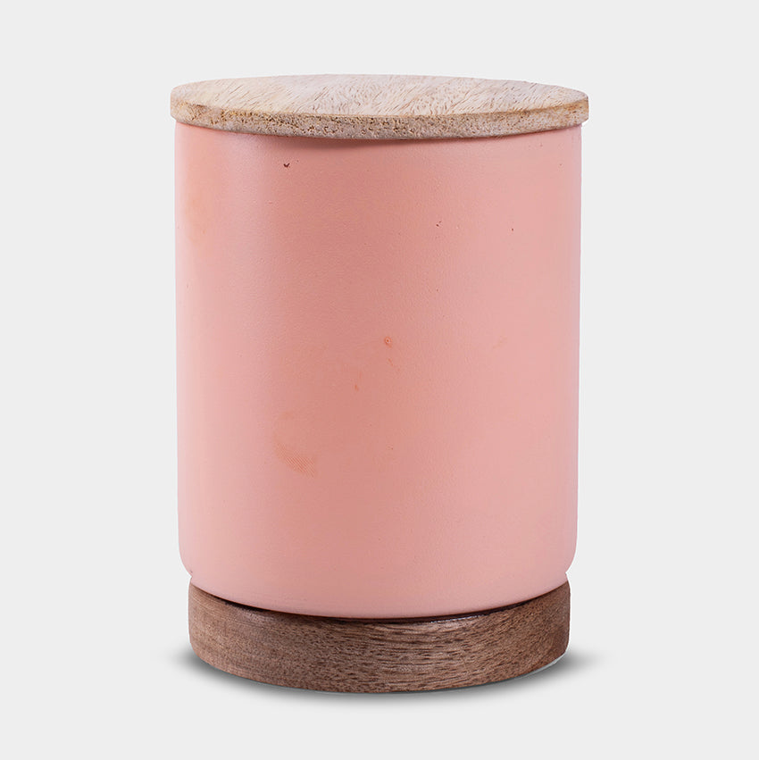 Duftkerze 'MÄRZ' Duft Cranberry Pink H12,5 D9 CM