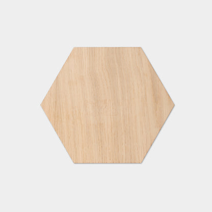 Huldra Hexagon Eiche – Wandfliese – 21 x 24 cm