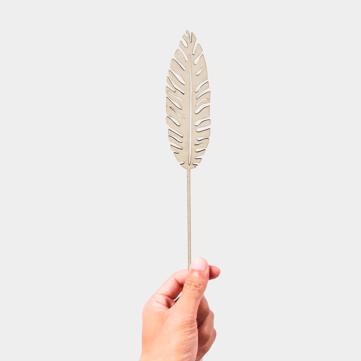 Palm leaf made of wood
